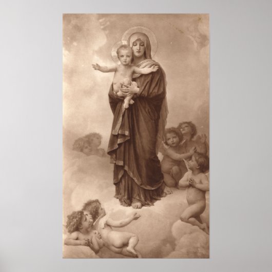 Bouguereau - Notre-Dame des Anges Poster (Voorkant)