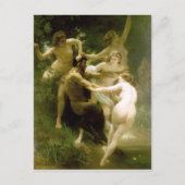 Bouguereau - Nymphes et Satyre Briefkaart (Voorkant)