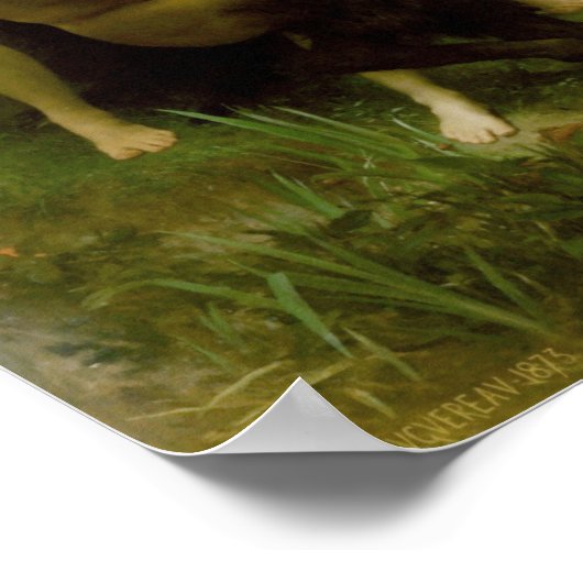 Bouguereau - Nymphes et Satyre Poster (Hoek)