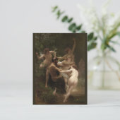 Bouguereau Nymphs en Satyr Briefkaart (Staand voorkant)