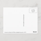 Bouguereau Nymphs en Satyr Briefkaart (Achterkant)