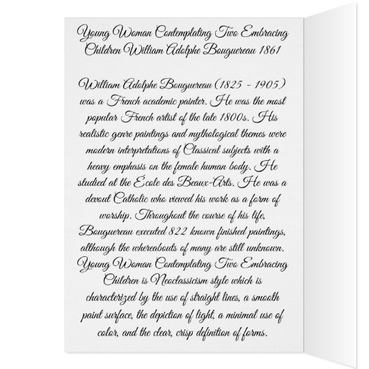 Bouguereau omhelzende kinderen (Binnen (Links))