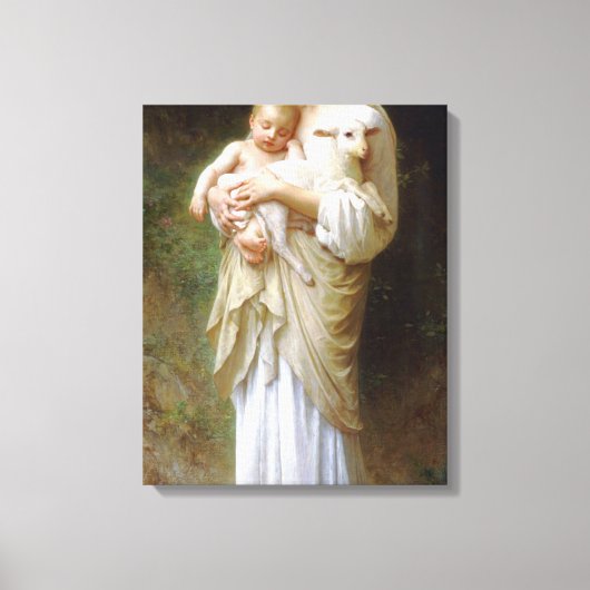 Bouguereau Onschuld Canvas Print (Voorkant)