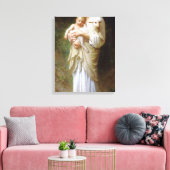 Bouguereau Onschuld Canvas Print (Insitu (Woonkamer))