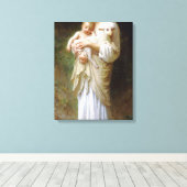 Bouguereau Onschuld Canvas Print (Insitu (Houten vloer))