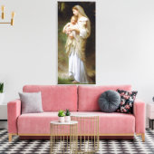 Bouguereau Onschuld Canvas Print (Insitu (Woonkamer))
