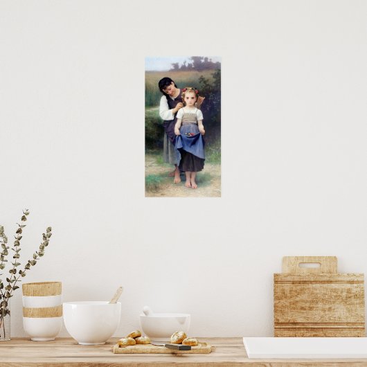 Bouguereau - Parure des Champs Poster (Keuken)