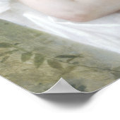 Bouguereau - Petite Fille au Bouquet Poster (Hoek)