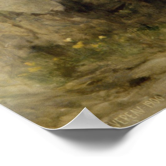 Bouguereau - Petite Maraudeuse Poster (Hoek)