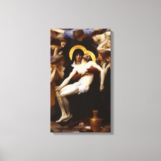 Bouguereau Pieta Canvas Print (Voorkant)