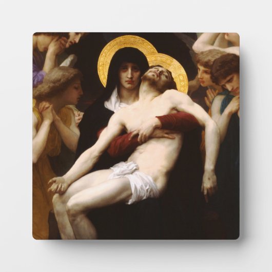 Bouguereau Pieta Plaque Fotoplaat (Voorkant)