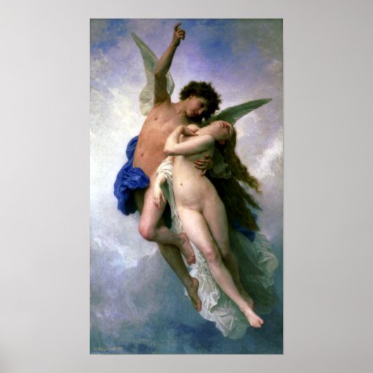 Bouguereau - Psyche et L'Amour Poster (Voorkant)