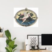 Bouguereau - Putti sur un Monstre Marin Poster (Thuiskantoor)