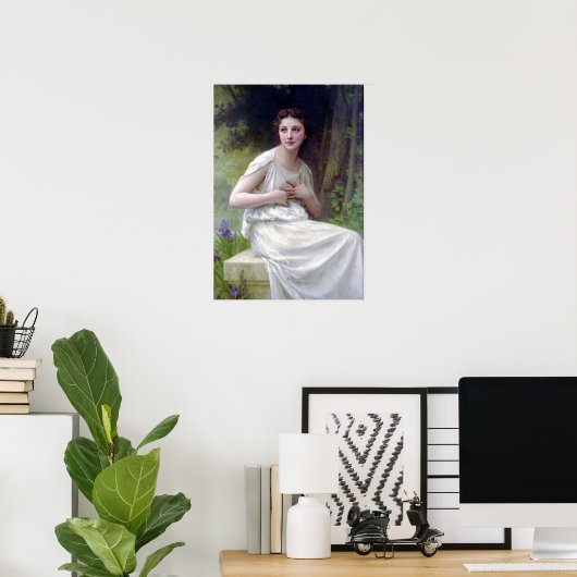 Bouguereau - Reflexion Poster (Thuiskantoor)