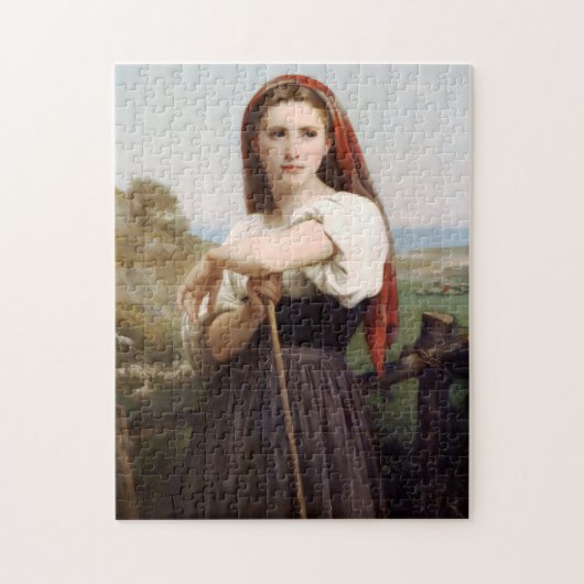 Bouguereau Shepherdess Puzzle Legpuzzel (Verticaal)