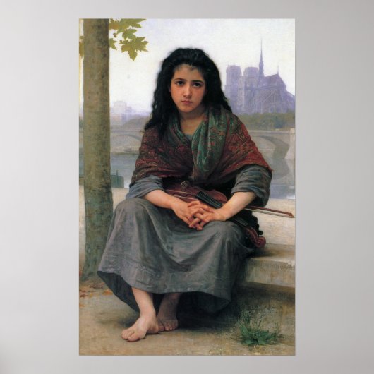Bouguereau - The Bohemian 1890 Poster (Voorkant)