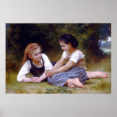 Bouguereau - The Nut Gatherers 1882 Poster (Voorkant)