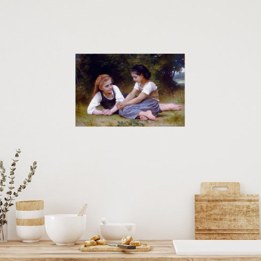 Bouguereau - The Nut Gatherers 1882 Poster (Keuken)