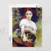 Bouguereau - Vendangeuse Briefkaart (Voorkant / Achterkant)