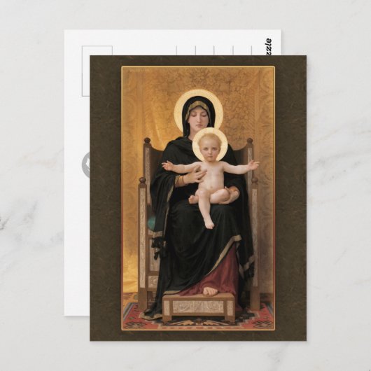 Bouguereau Virgin en Child CC0271 Briefkaart (Voorkant / Achterkant)