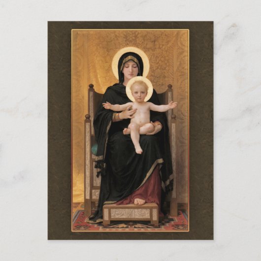 Bouguereau Virgin en Child CC0271 Briefkaart (Voorkant)