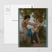 Bouguereau Young Girl die zich uitspreekt tegen Er Briefkaart (Voorkant / Achterkant)
