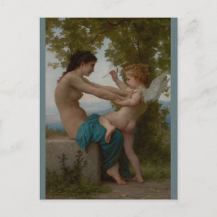 Bouguereau Young Girl die zich uitspreekt tegen Er Briefkaart