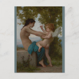 Bouguereau Young Girl die zich uitspreekt tegen Er Briefkaart