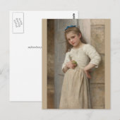 Bouguereau Yvonne op Doorstep Briefkaart (Voorkant / Achterkant)