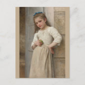 Bouguereau Yvonne op Doorstep Briefkaart (Voorkant)