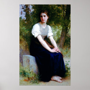 Bouguereau - zong van de nachtingale poster