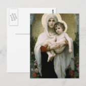 Bouguereau's De Madonna van de Rozen (1903) Briefkaart (Voorkant / Achterkant)