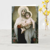 Bouguereau's De Madonna van de Rozen (1903) Kaart (Gele Bloem)