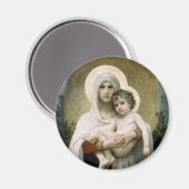 Bouguereau's De Madonna van de Rozen (1903) Magneet (Voorkant / Achterkant)