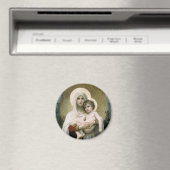 Bouguereau's De Madonna van de Rozen (1903) Magneet (Insitu (Vaatwasser))