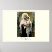 Bouguereau's De Madonna van de Rozen (1903) Poster (Voorkant)