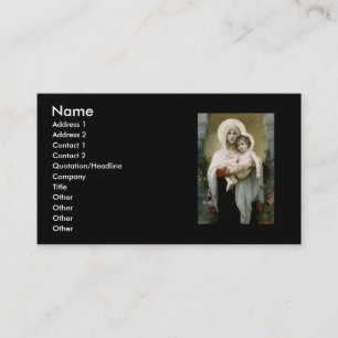Bouguereau's De Madonna van de Rozen (1903) Visitekaartje