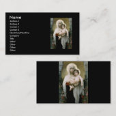 Bouguereau's De Madonna van de Rozen (1903) Visitekaartje (Voorkant / Achterkant)