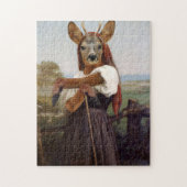 Bouguereau's Dearest Deer Shepherdess Legpuzzel (Verticaal)