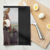 Bouguereau's Dearest Deer Shepherdess Theedoek (Quarter Fold)