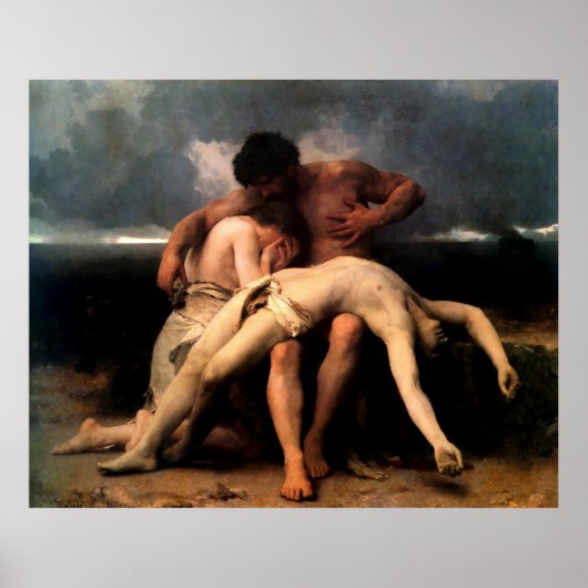 Bouguereau's eerste rouw (Premier Deuil) Poster (Voorkant)