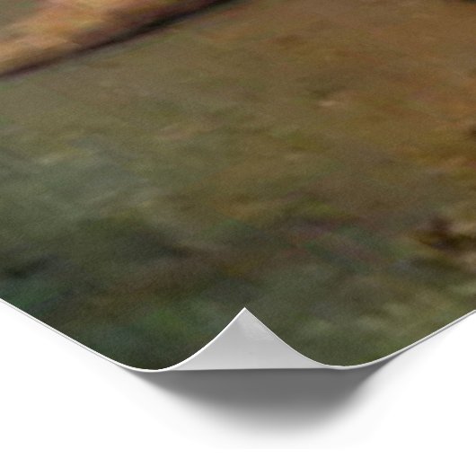 Bouguereau's eerste rouw (Premier Deuil) Poster (Hoek)