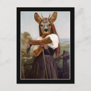 Bouguereau's herderin briefkaart