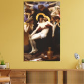 Bouguereau's klassieke Franse schilderij: Pieta (1 Canvas Afdruk (Insitu (Woonkamer))