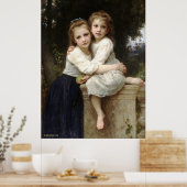 Bouguereau's klassieke schilder - Twee zussen (190 Poster (Keuken)