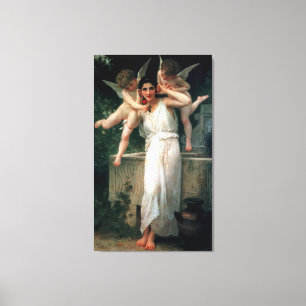 Bouguereau's klassieke schilderij 1893 - Jeugd Canvas Afdruk