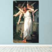 Bouguereau's klassieke schilderij 1893 - Jeugd Canvas Afdruk (Insitu (Houten vloer))
