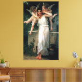 Bouguereau's klassieke schilderij 1893 - Jeugd Canvas Afdruk (Insitu (Woonkamer))