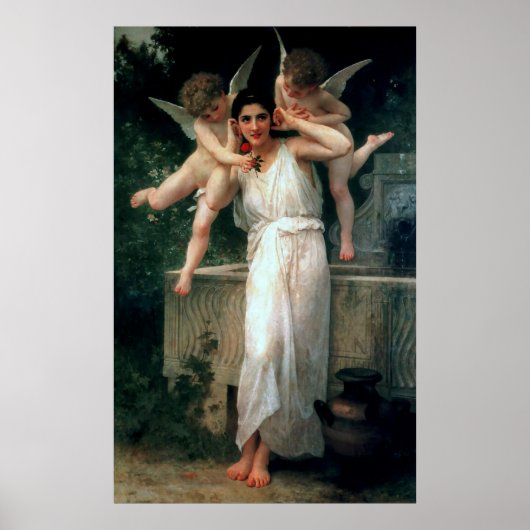 Bouguereau's klassieke schilderij 1893 - Jeugd Poster (Voorkant)
