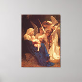 Bouguereau's klassieke schilderij: Zong van de Ang Canvas Afdruk (Voorkant)